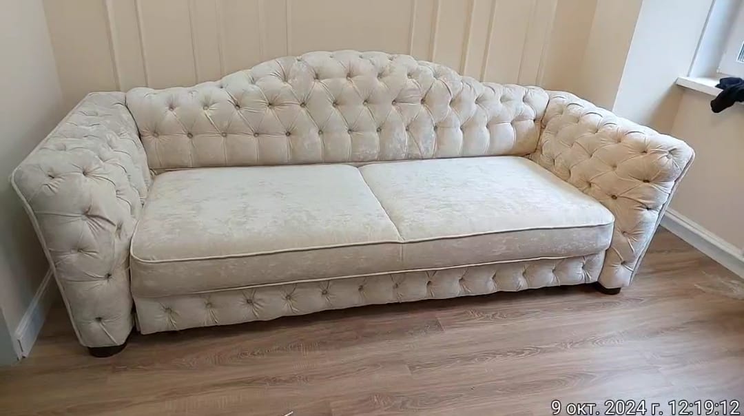 Замена обивки дивана на дому. Преображенское 